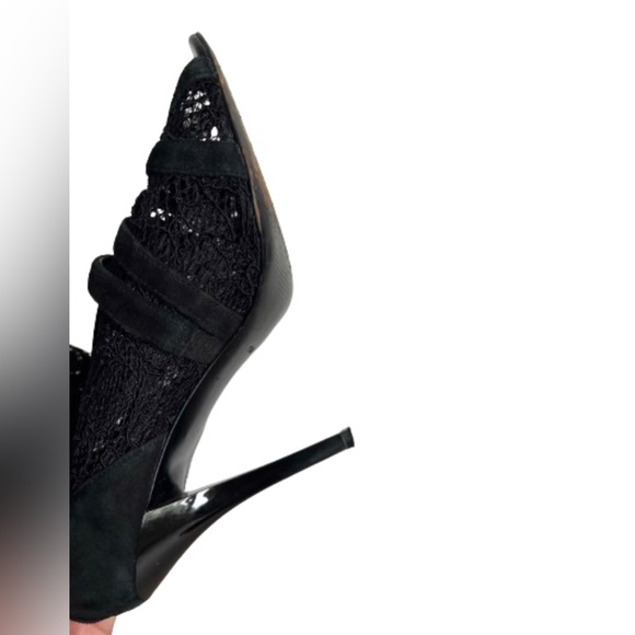 Guess Lace Strappy Buckle Bootie Heels - Picture 4 of 7